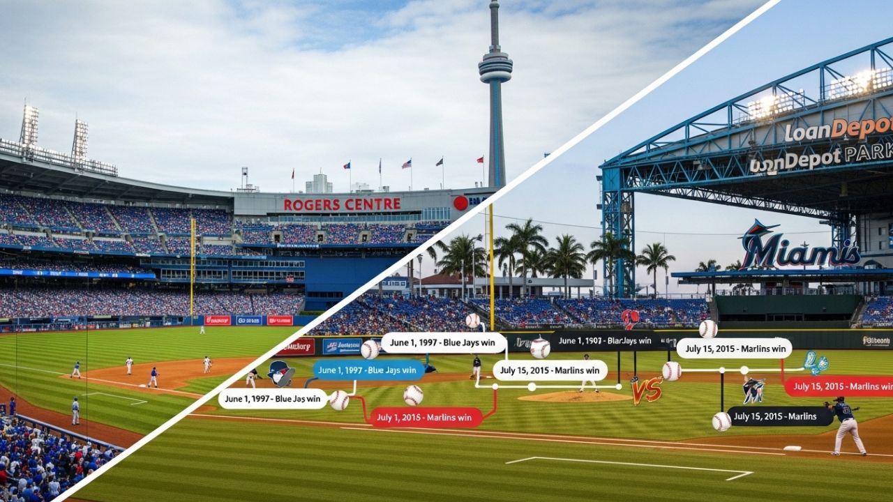 Toronto Blue Jays vs Miami Marlins Timeline